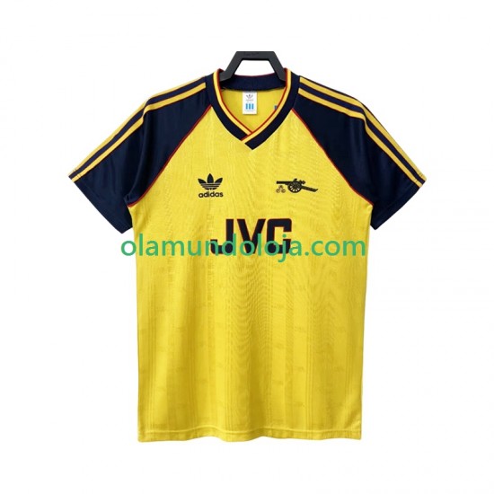 Camisola Arsenal 1988 1990 Retro Homem Equipamento Segundo Manga Curta